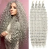 Wigs, synthetic fiber hair extensions, wigs, curly hair details Picture